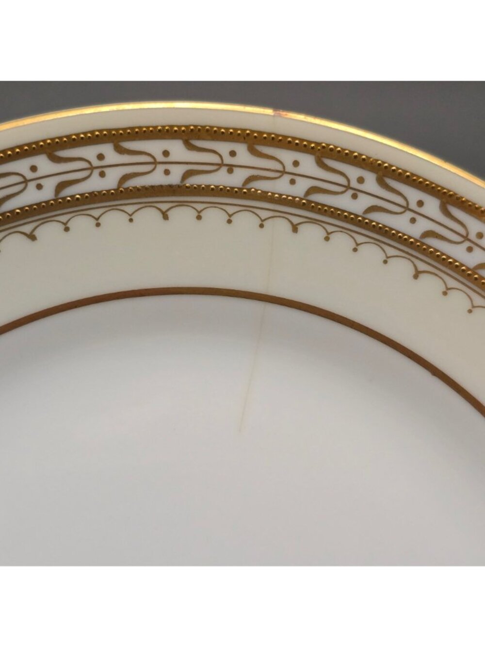 Antique Noritake Chanfaire Bread Butter Plates 6.5" Gold Trim Set of 8 - Picture 11 of 13